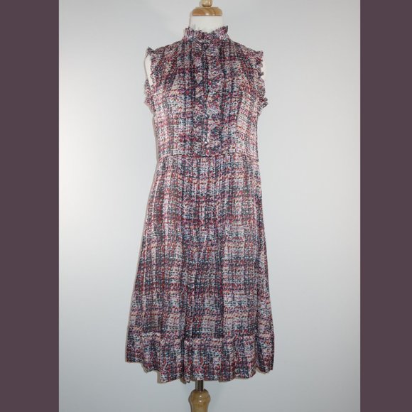 Carolina Herrera Sleeveless Silk Dress - Size M - Picture 1 of 15